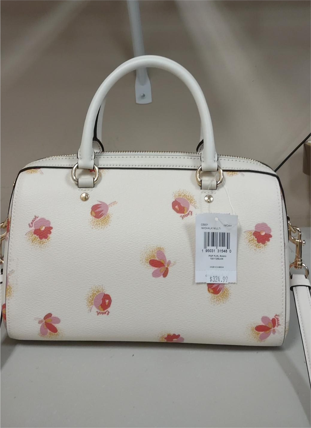 Coach Rowan Satchel store With Pop Floral Print