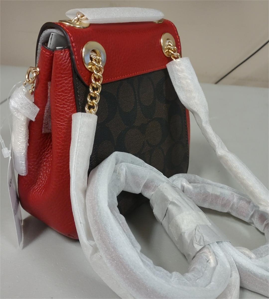 Coach C5678 Convertible Mini Backpack In Signature Canvas - Brown 1941 Red