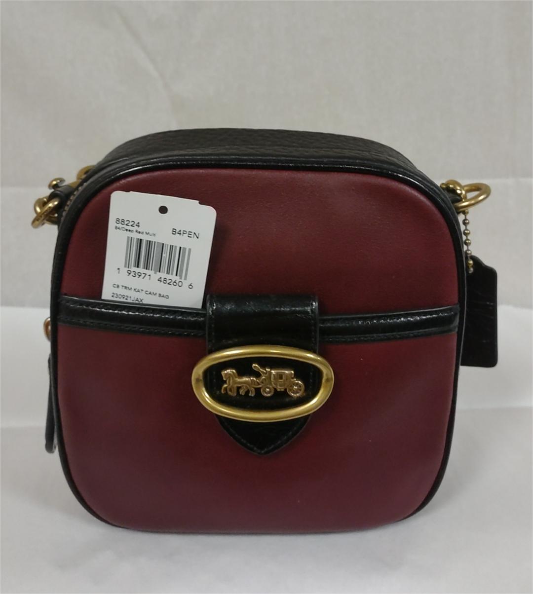 Coach 88224 kat crossbody camera bag - Deep Red Multi
