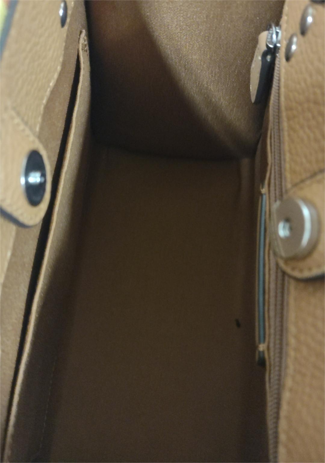 Coach CJ576 Dempsey Tote 22 Khaki Signature Jacquard Rainbow Stripe - Khaki Multi