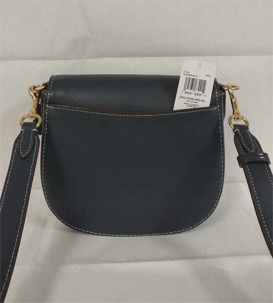 Coach CH143 Morgan Saddle Bag In Signature Denim Chambray - Denim Multi