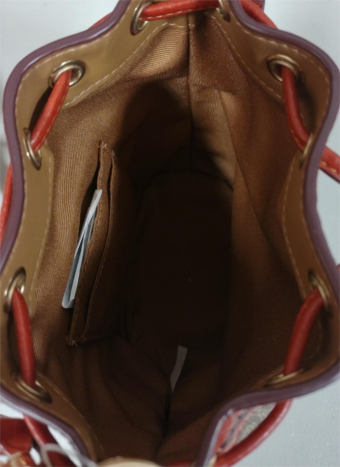 Coach CH164 Mini Dempsey Bucket Bag In Signature Canvas With Wild Strawberry Print