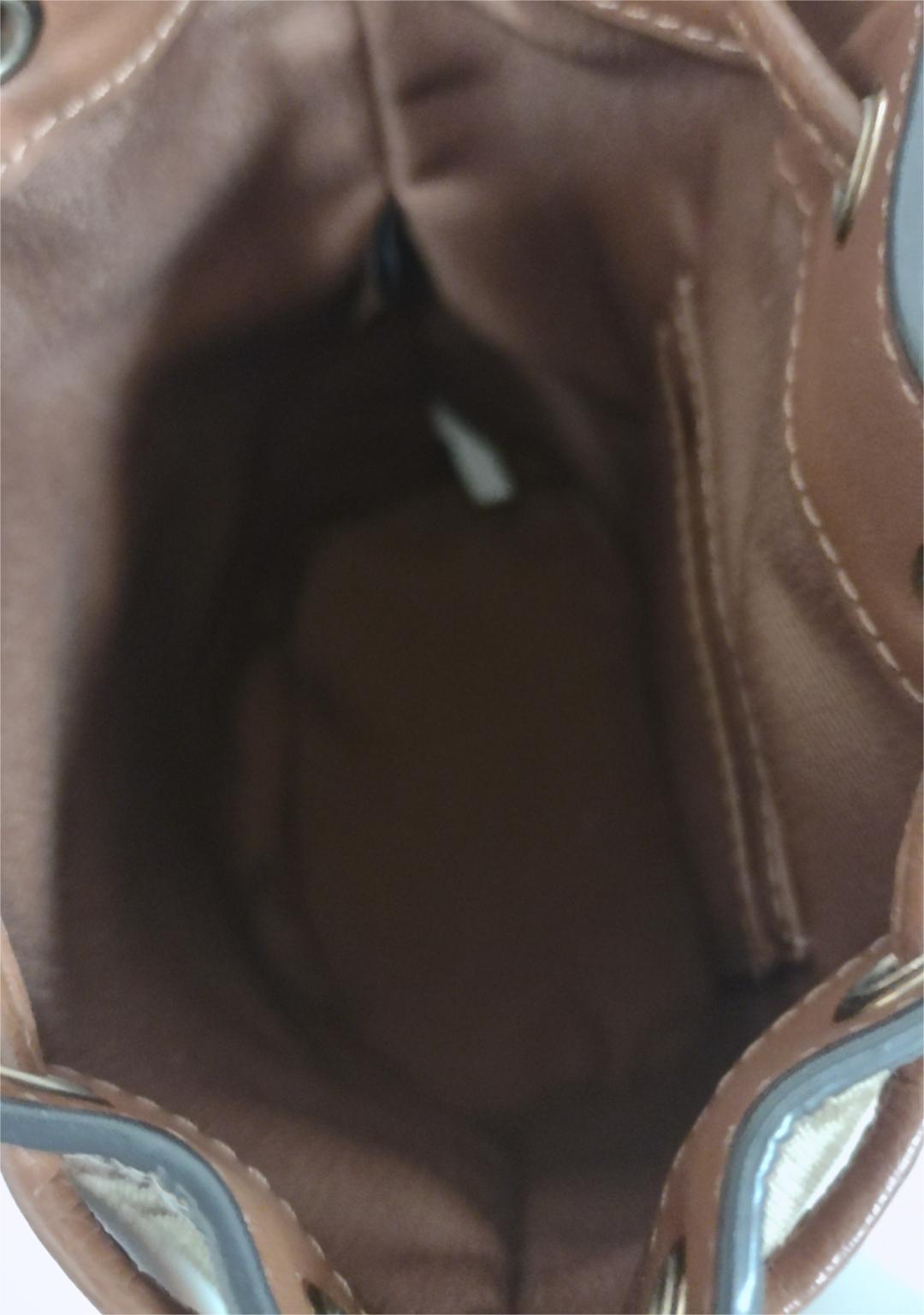 Coach CC318 Mini Dempsey Bucket Bag In Signature Jacquard With Stripe And Patch