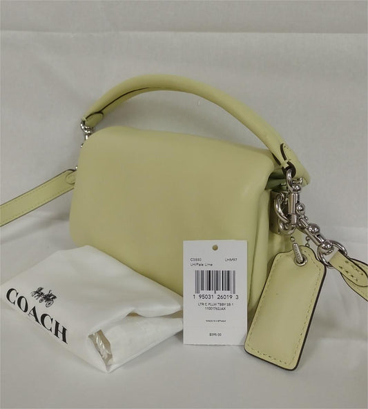 Coach C3880 Pillow Tabby Shoulder Bag 18 Nappa Leather - Pale Lime