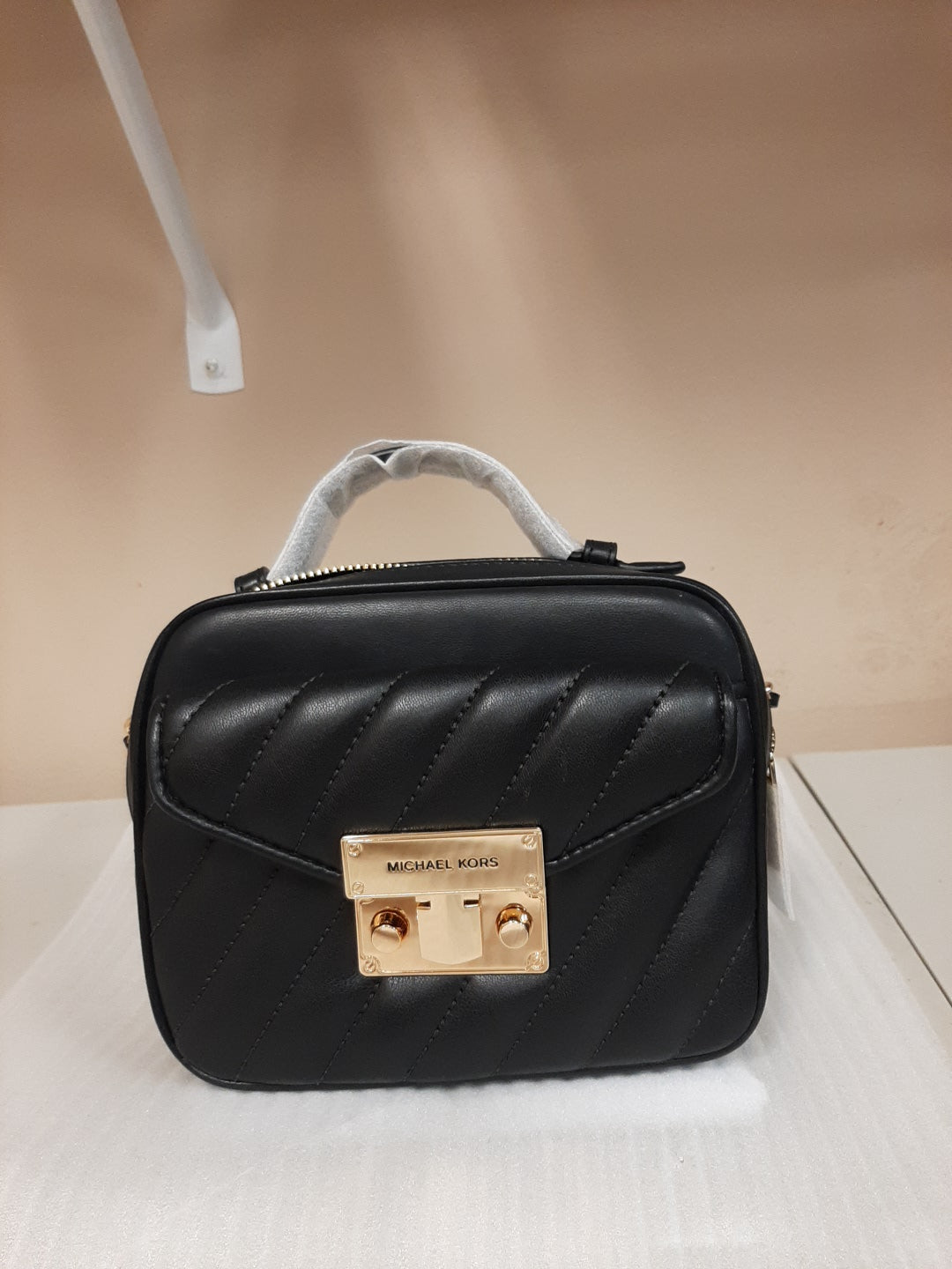 MK ROSE SM CROSSBODY selling BAG BLACK LOGO