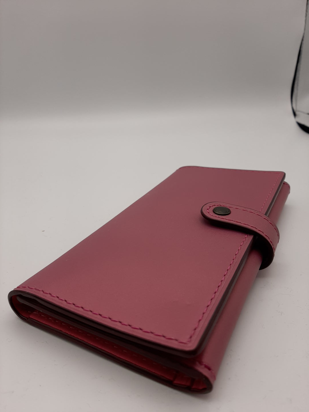 COACH F27250 Slim Trifold Wallet Glovetanned Leather - Purple