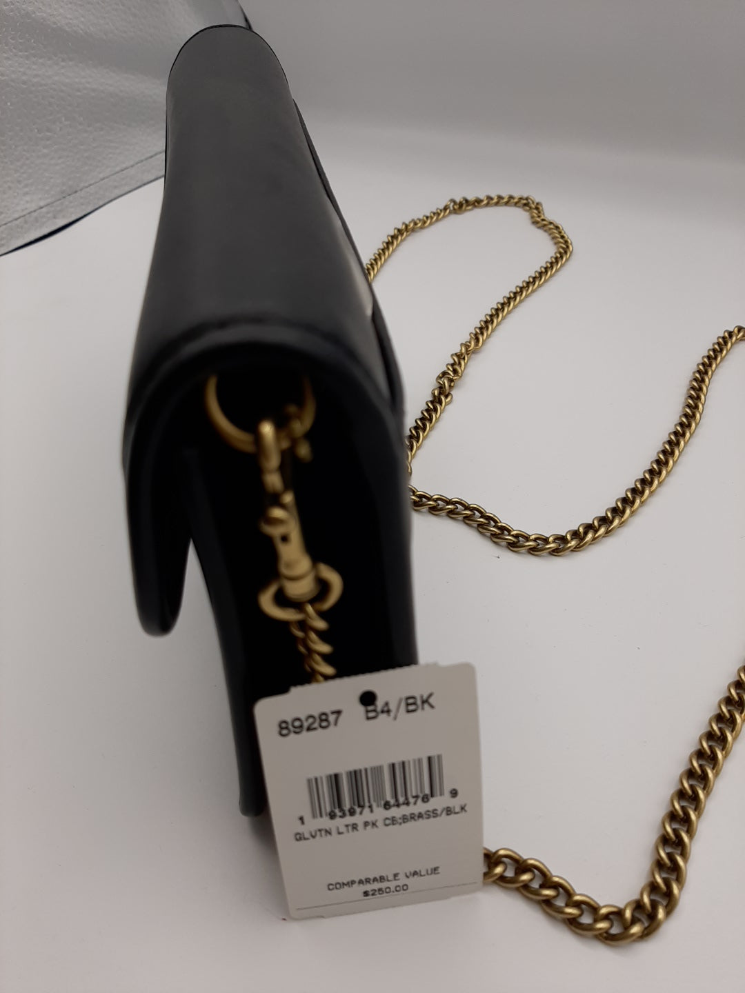 Coach 89287 Glovetanned Leather Parker Chain Crossbady Handbag - Black