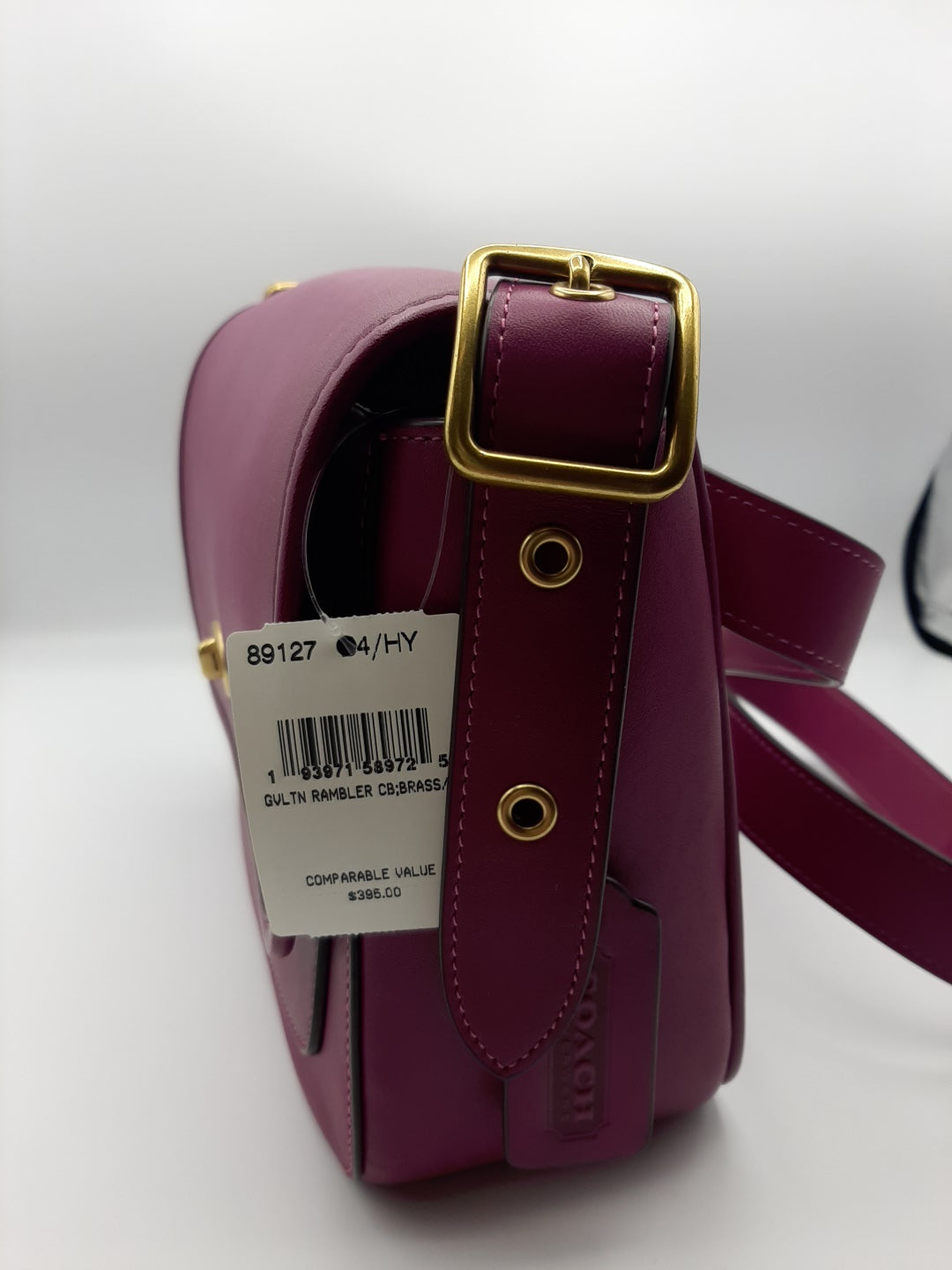 Coach 89127 Glovetanned Leather Rambler Crossbody Bag - Hibiscus