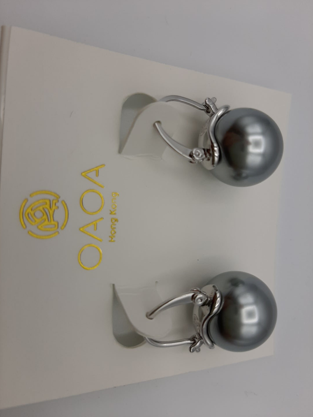 OAOA Pearl Drop Earrings - Silver