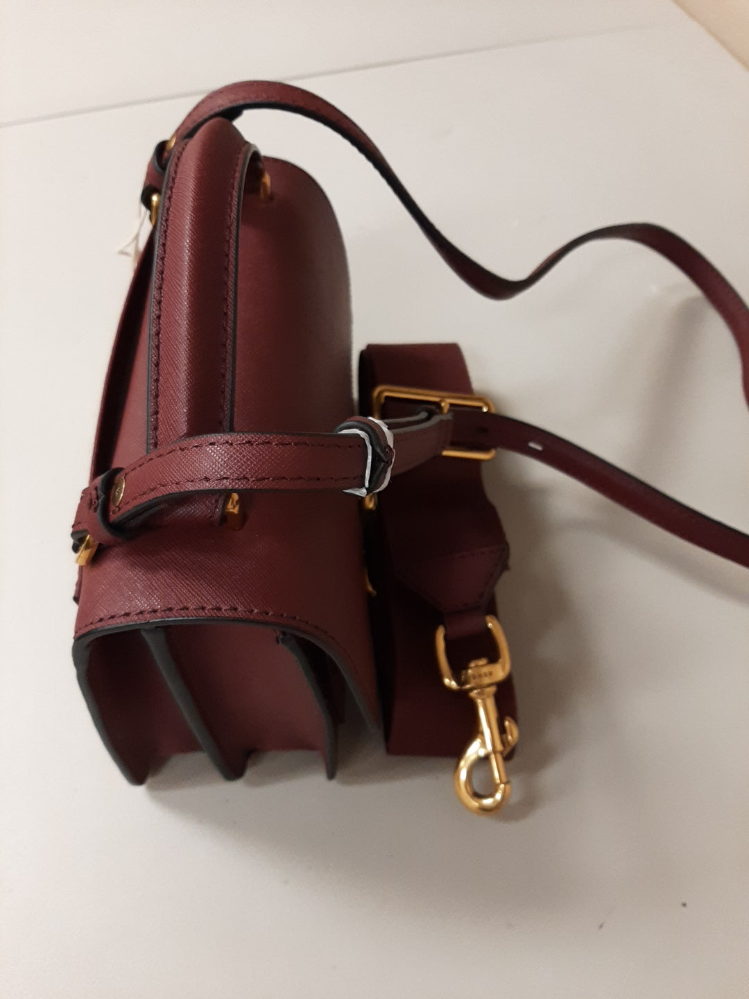 Etienne Aigner Leah Top Handle Crossbody Color Antic Cordovan