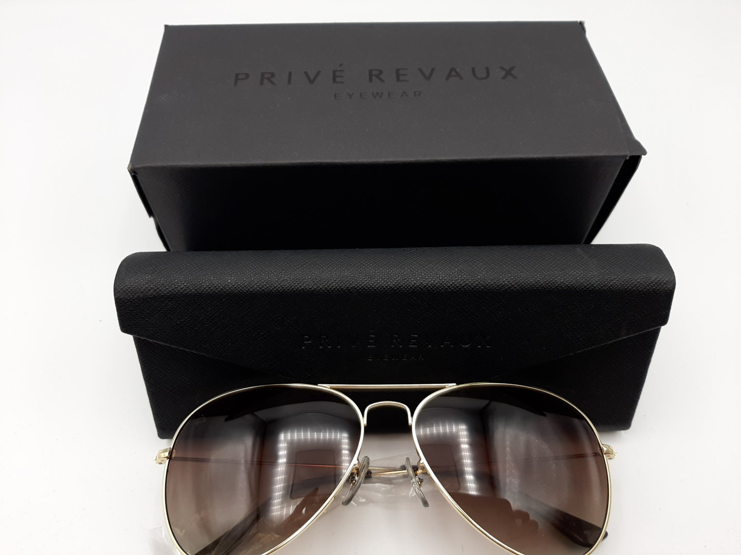 Prive Revaux Women's The Commando 61-15-145 Gold/Brown Polarized Sunglasses