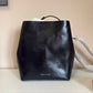 Rebecca Minkoff black leather structured backpack