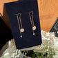 Swarovski Rose Gold-Tone Dangle Drop Earrings - 5253285 - front view