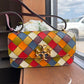Tory Burch Eleanor woven shoulder bag in multicolor front view