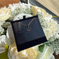 Swarovski Leslie black crystal snake pendant necklace