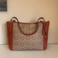 Coach C8354 Alana signature canvas tote front view
