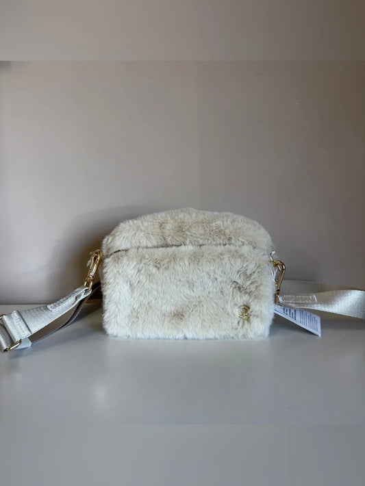 lululemon Everywhere plush fleece crossbody bag front view