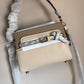 Coach C5371 Tate 18 tan and brown crossbody bag front view
