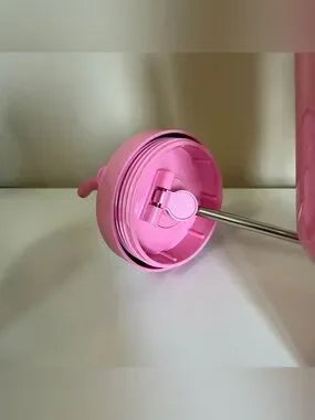 lululemon pink 40 oz insulated tumbler detail