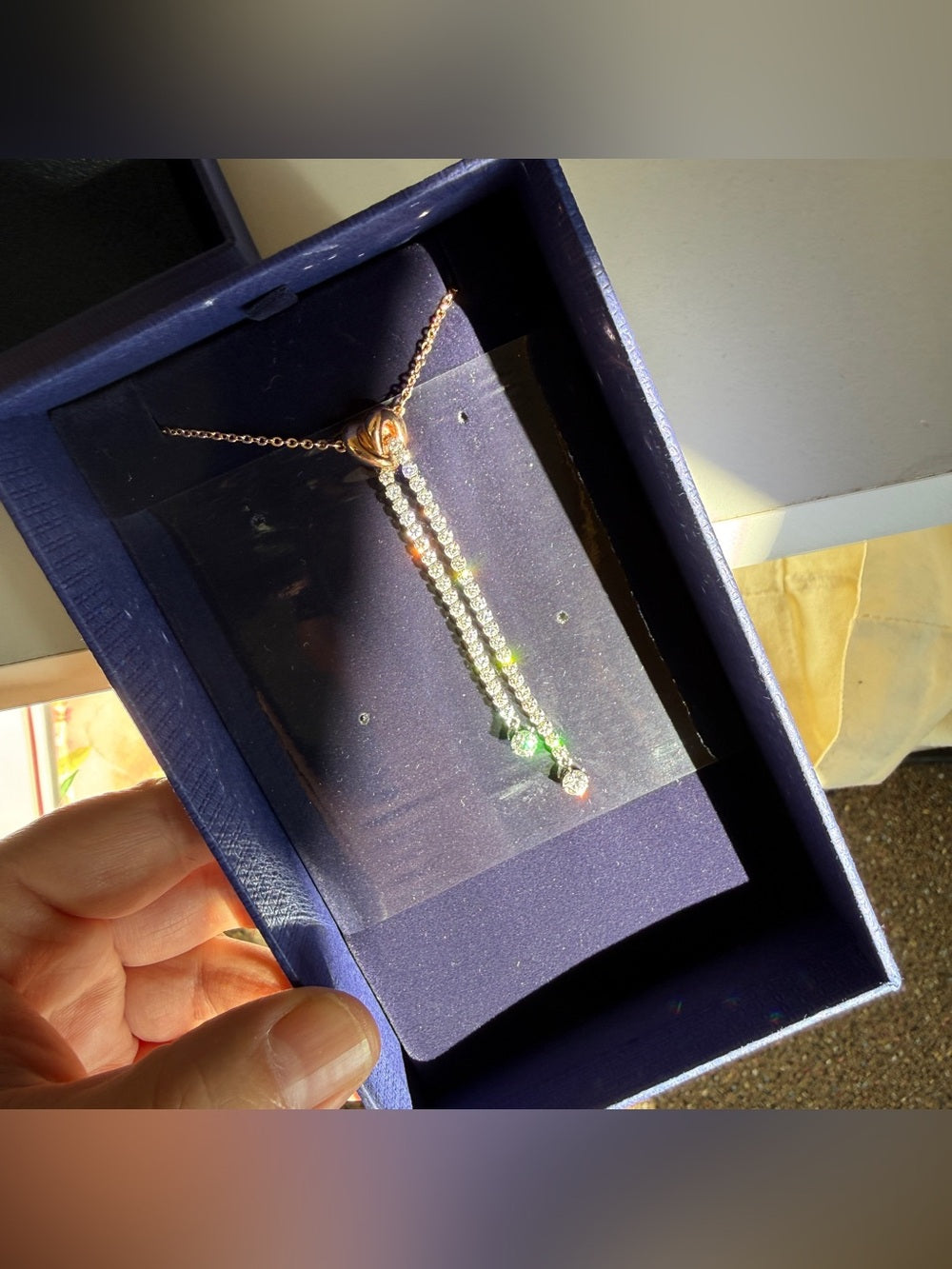 Swarovski Cupchain Crystal Tassel Necklace - 5517952 - detail 2