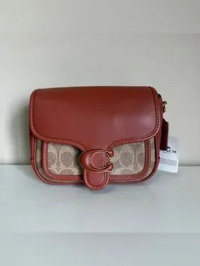 Coach CK019 Signature Tabby Messenger 19 Tan / Rust product detail
