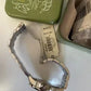 Fossil BQ2506 green dial bracelet watch detail