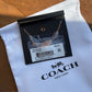 Coach 54514 rose gold disc pendant necklace detail