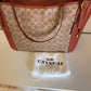Coach C8354 Alana signature canvas tote detail