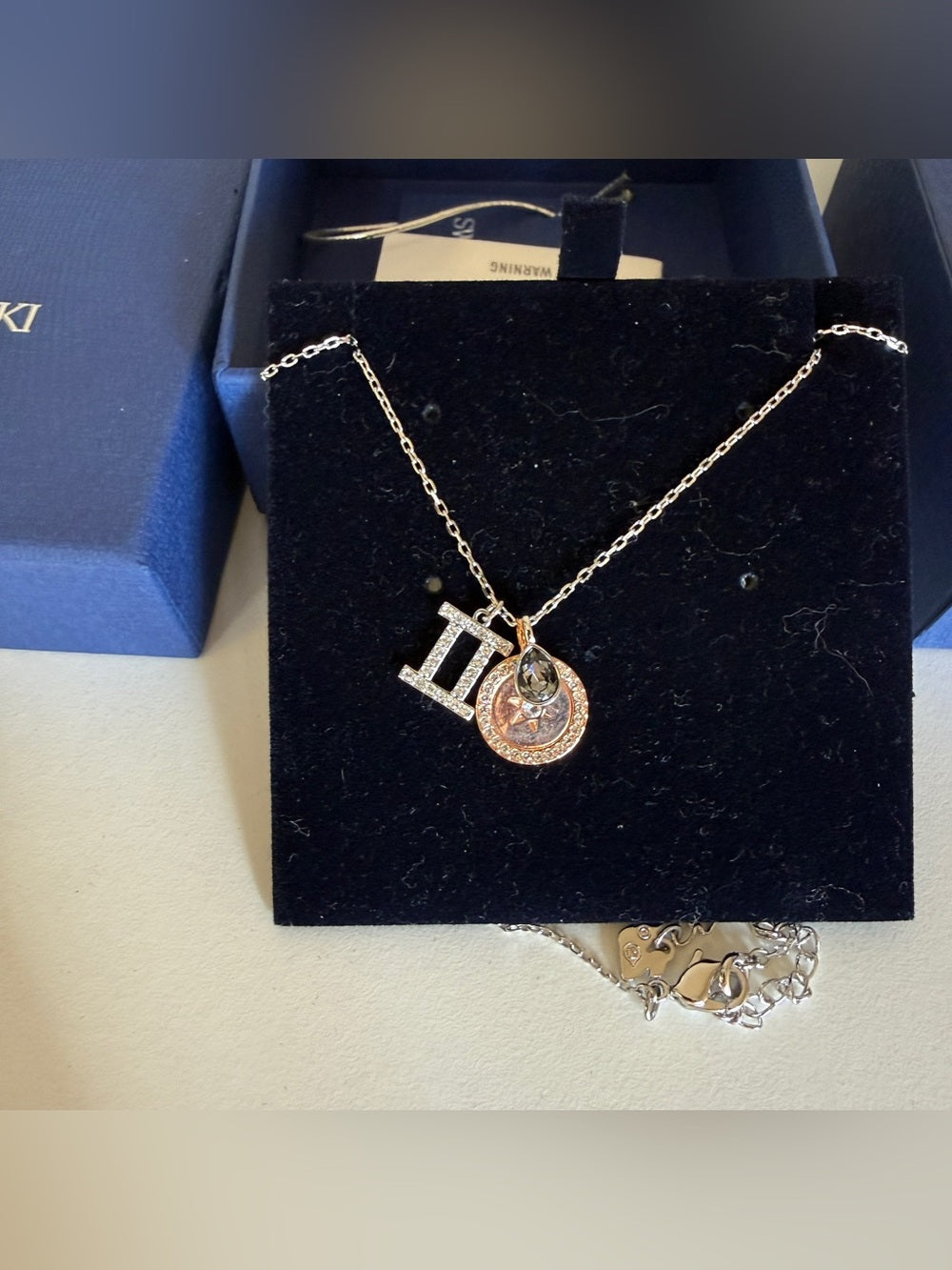 Swarovski Gemini Zodiac Crystal Pendant Necklace - 5349217 - detail 3