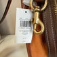 Coach C6444 Rogue 25 brown and tan satchel bag detail
