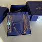 Swarovski Rose Gold-Tone Moon Pendant Necklace - 5489534 - detail 4