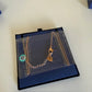 Swarovski Leslie black crystal snake pendant necklace detail