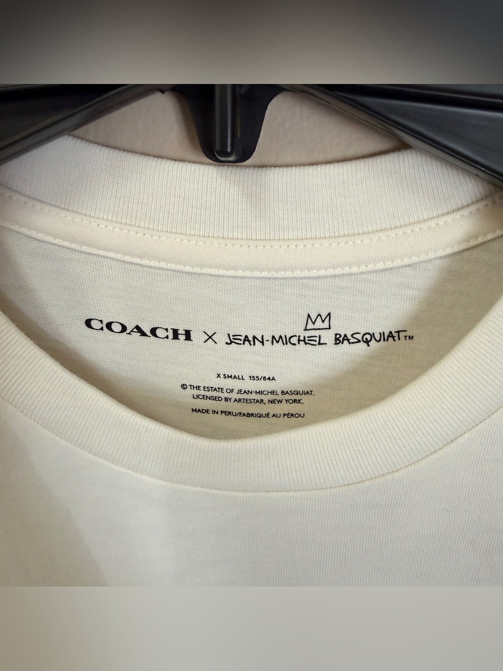 Coach C5177 dinosaur graphic T-shirt detail