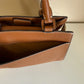 Tory Burch Miller leather satchel in brown detail