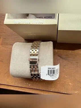Michael Kors Two-Tone Rose Gold & Silver Watch MK3651 product detail