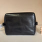 Rebecca Minkoff black leather structured backpack detail