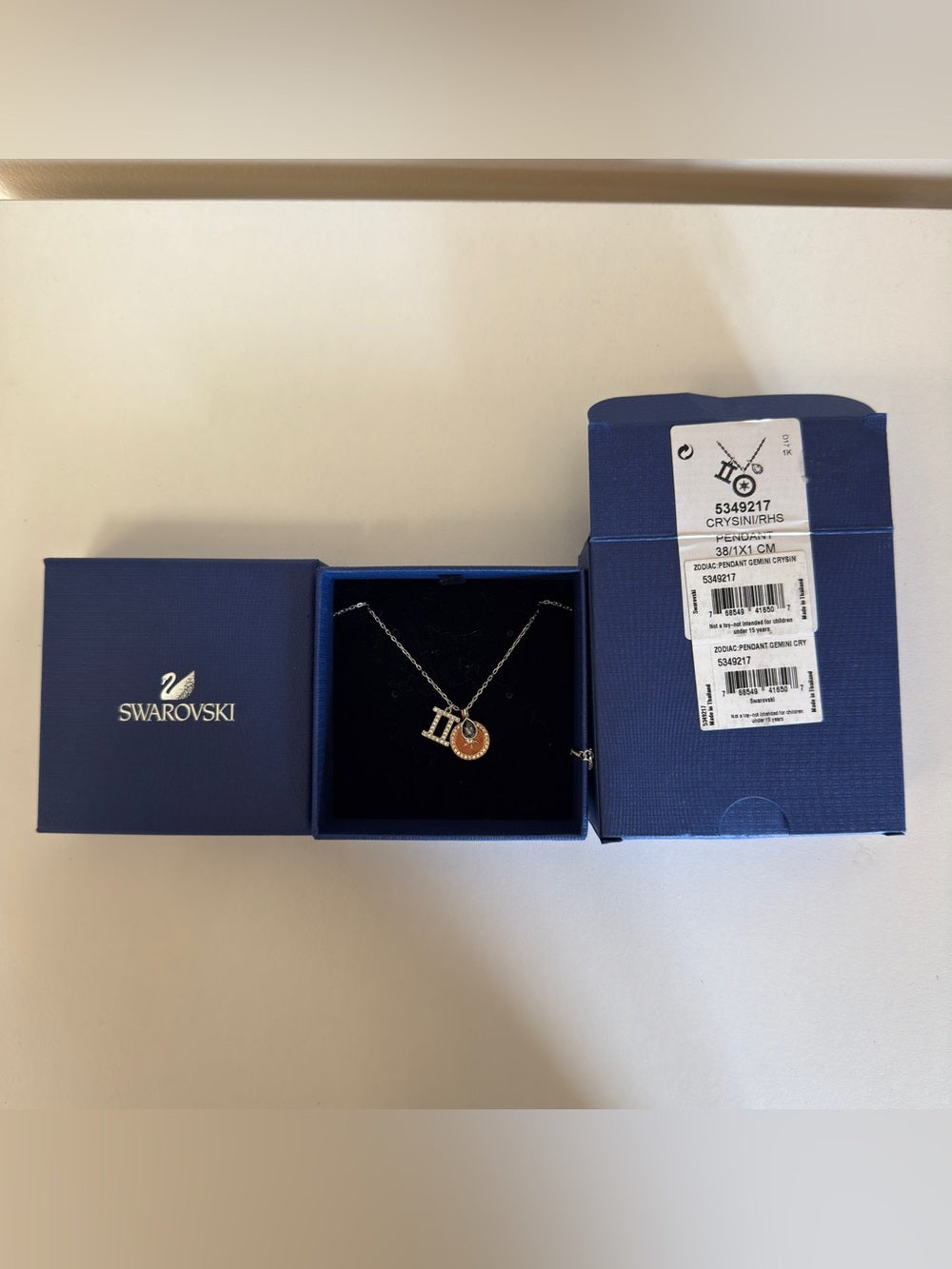Swarovski Gemini Zodiac Crystal Pendant Necklace - 5349217 - detail 5