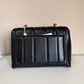 Tory Burch Kira 83943 black quilted satchel detail