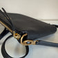 Tory Burch 61385 black convertible leather bag detail
