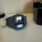 Casio G-SHOCK black digital watch detail