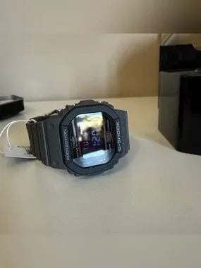 Casio G-SHOCK black digital watch detail