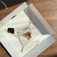 Coach F27135 rose gold heart necklace detail