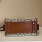 Coach C6444 Rogue 25 brown and tan satchel bag detail