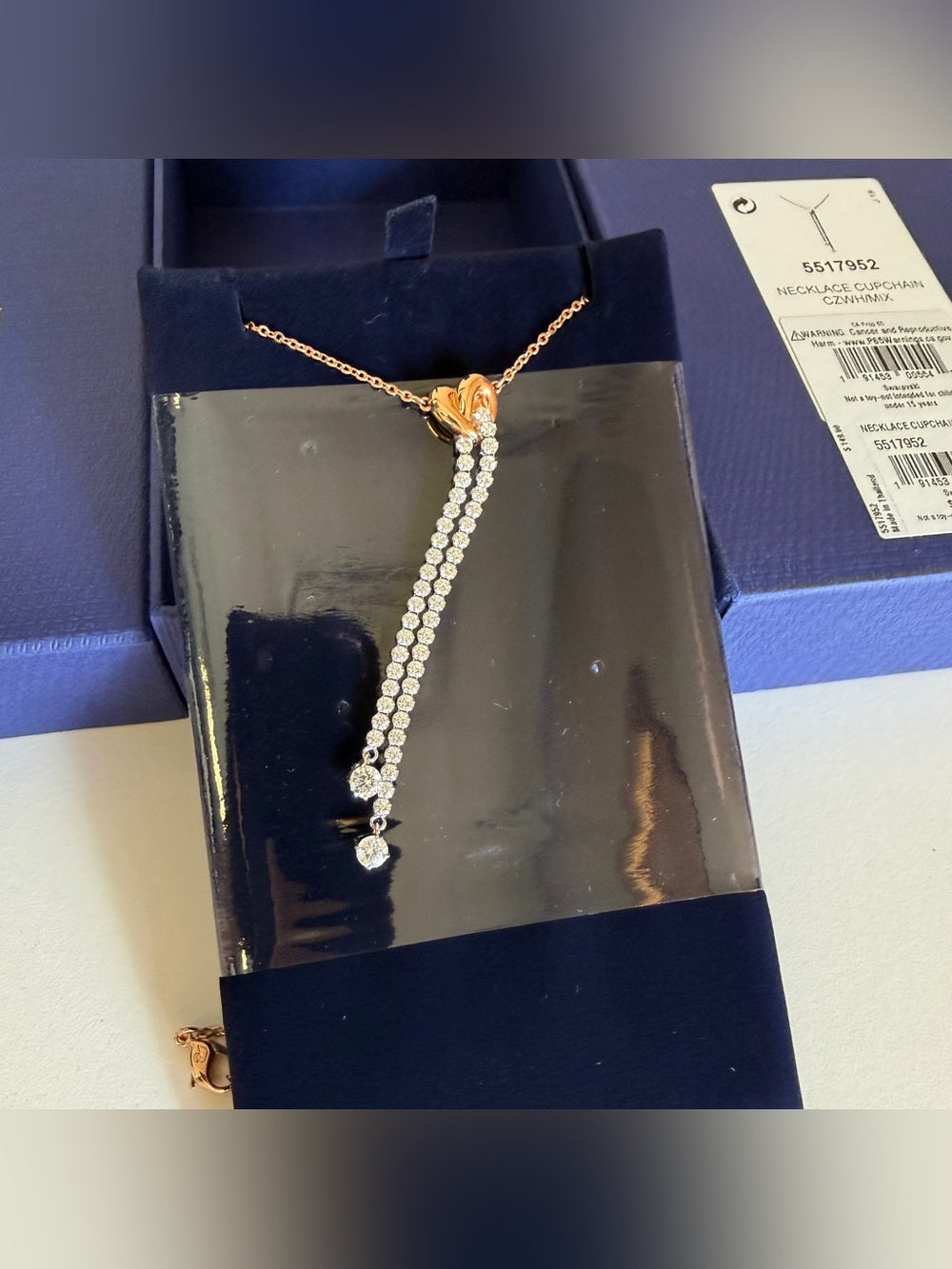 Swarovski Cupchain Crystal Tassel Necklace - 5517952 - detail 7