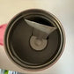 lululemon pink 20 oz insulated mug detail