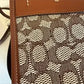 Coach C6444 Rogue 25 brown and tan satchel bag detail