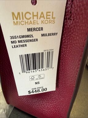 Michael Kors Mercer MD Messenger 35S1GM9M2L product detail