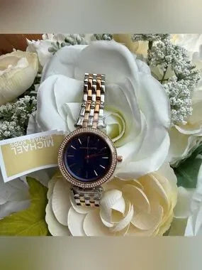 Michael Kors Two-Tone Rose Gold & Silver Watch MK3651 product detail
