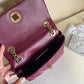 Kate Spade quilted shoulder bag in deep berry detail