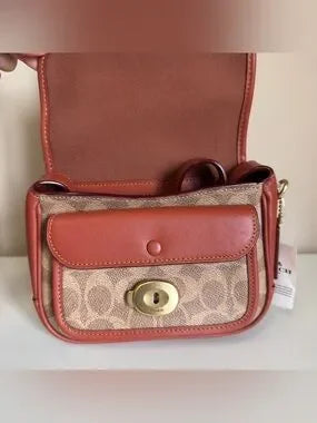 Coach CK019 Signature Tabby Messenger 19 Tan / Rust product detail